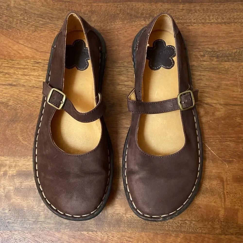 Lands' End Brown Kids Mary Jane Shoes